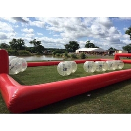 Bumper ball and soccer field